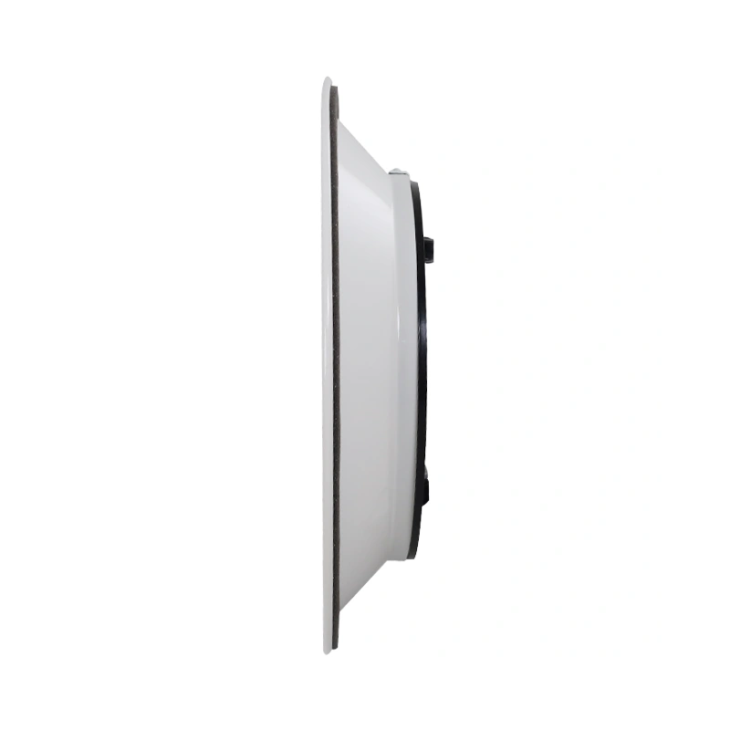 Plafondrooster rond met vast patroon Ø 250 mm - RAL9010
