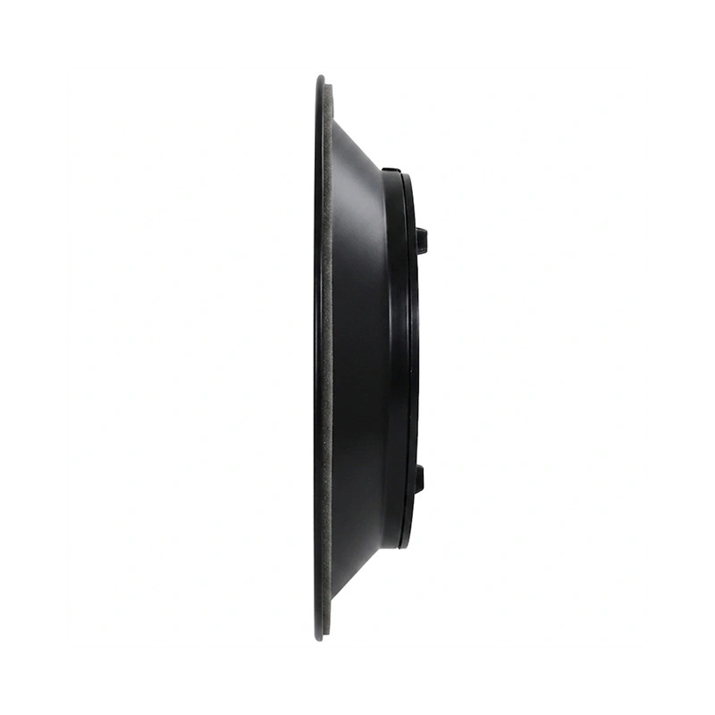 Plafondrooster rond met vast patroon Ø 200 mm - RAL9005 30% glans