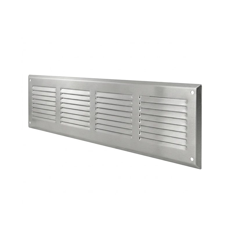 Wandrooster 500x100mm aluminium - Ongecoat