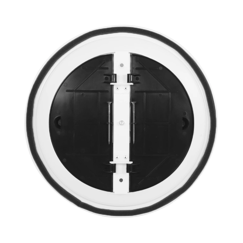 Plafondrooster rond met vast patroon Ø 350 mm - RAL9016