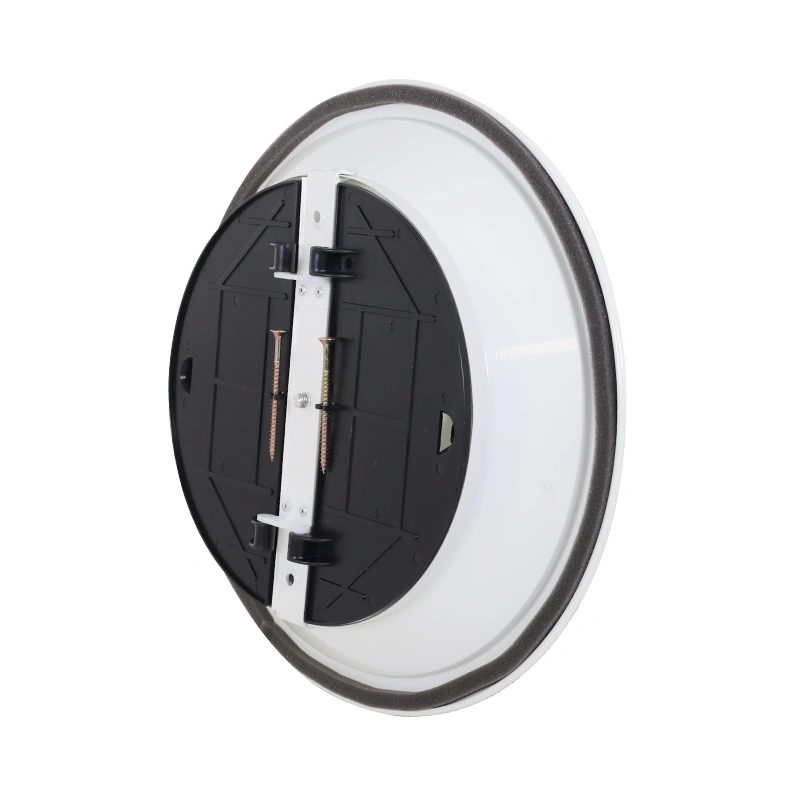 Plafondrooster rond met vast patroon Ø 250 mm - RAL9010