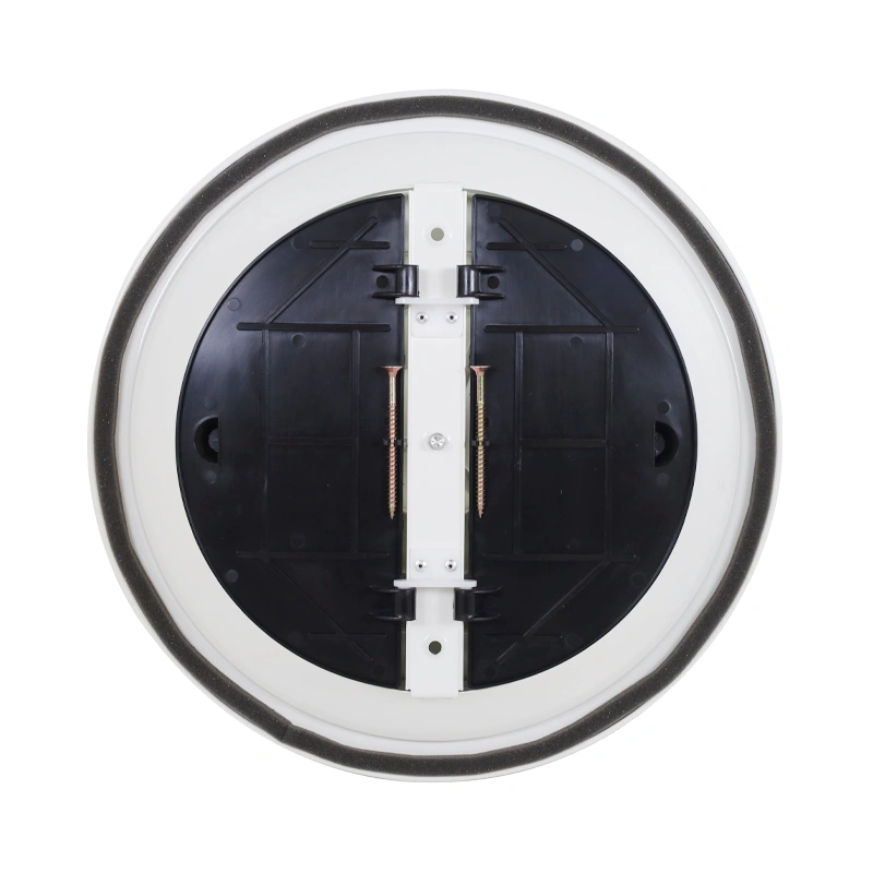 Plafondrooster rond met vast patroon Ø 350 mm - RAL9010