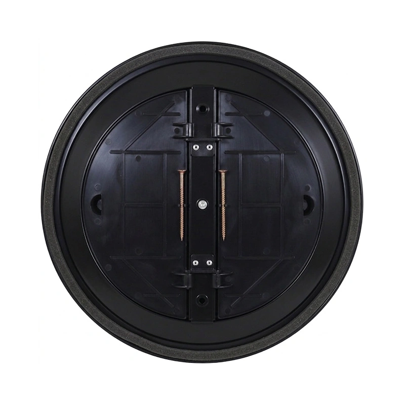 Plafondrooster rond met vast patroon Ø 250 mm - RAL9005 30% glans