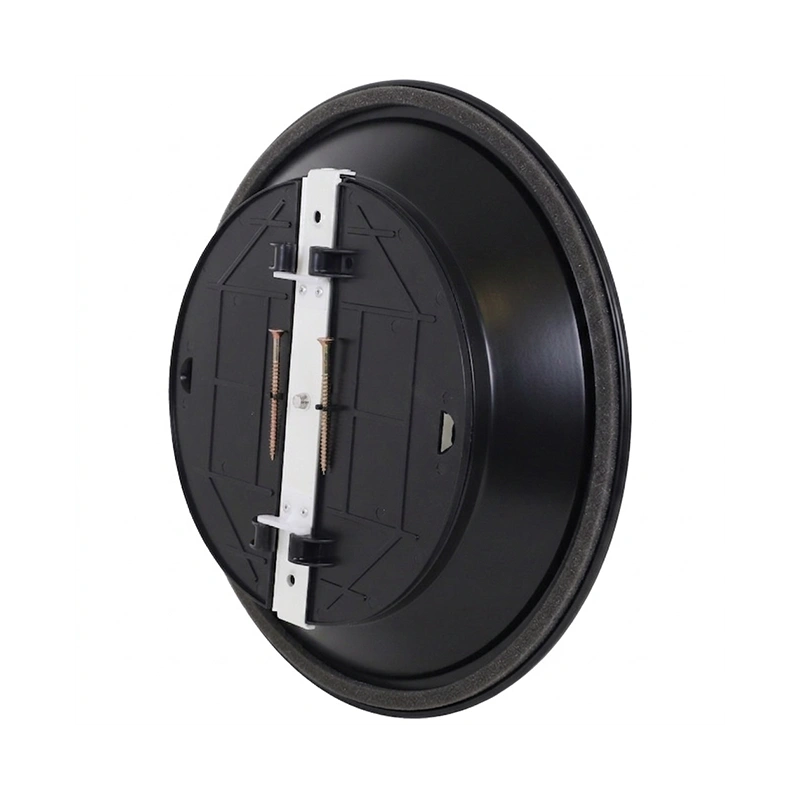 Plafondrooster rond met vast patroon Ø 250 mm - RAL9005 30% glans